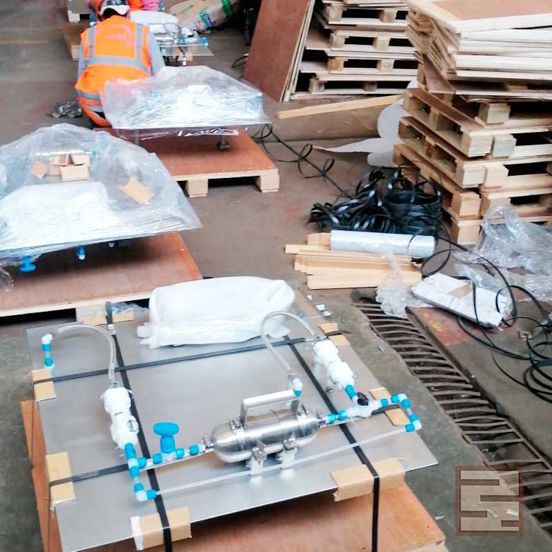 Servicio integral de embalajes embalaje de piezas frágiles